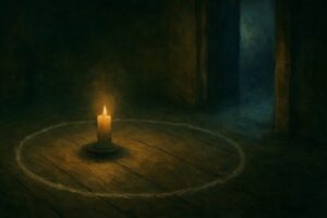 Candles and altar tools symbolizing thoughtful Wiccan practice.